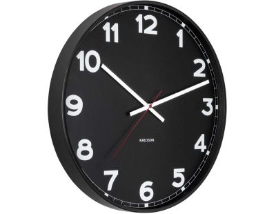 Horloge ronde en métal New classic 40 cm (Noir)