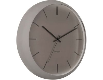 Horloge ronde en métal Nirvana Globe 40 cm (Gris foncé)