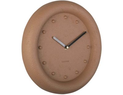 Horloge ronde en résine Petra  30 cm (Orange terracotta)