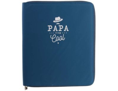 Housse avec organisateur pour tablette Papa en or (Bleu)