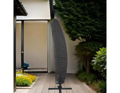 Housse parasol déporté polyester avec tuteur (Pour parasol déporté 4x4m)