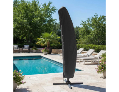 Housse parasol déporté polyester avec tuteur (Pour parasol déporté D 3,5m ou 3x3m ou 3x4m)