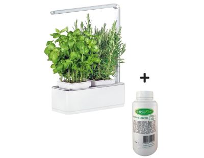 Jardinière avec lampe led intégrée Mini potager (+ engrais 500 ml)