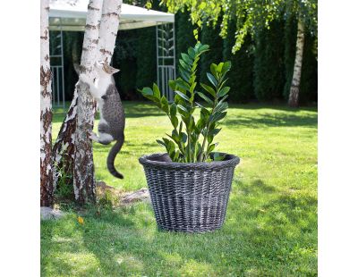 Jardinière en polyéthylène Bambus (Ronde 45 x 34 cm)