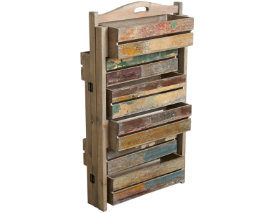 Jardinière triptyque bois recyclé