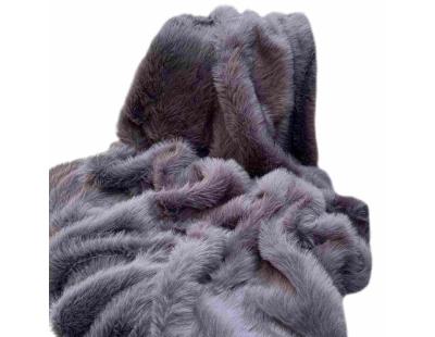 Jeté de canapé en polyester 200x75 Lolita (Anthracite)