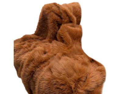 Jeté de canapé en polyester 200 x 150 cm Lolita (Terracotta)