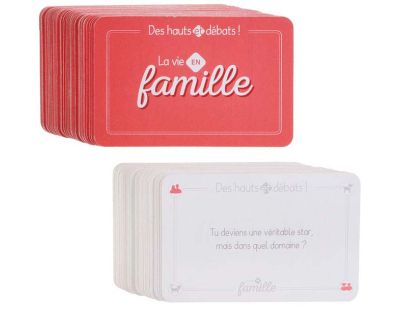 Jeu de cartes débat en famille 54 cartes