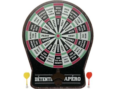 Jeu de flechettes à boire avec décapsuleur