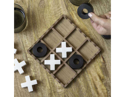 Jeu de morpion en MDF
Tic Tac (Noir)