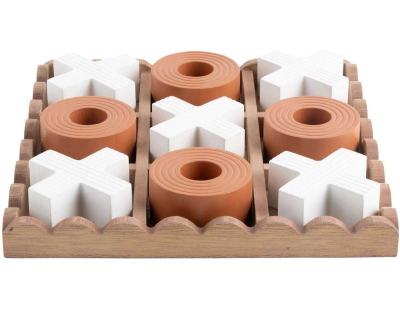 Jeu de morpion en MDF Tic Tac (Orange)