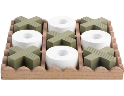 Jeu de morpion en MDF Tic Tac (Vert)