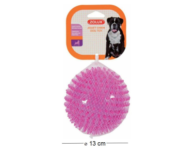 Jouet pour chien balle avec picots Pop 13 cm (Framboise)