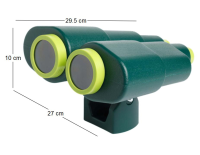 Jumelles XXL en plastique pour enfants (Vert foncé et vert lemon)