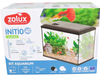 Kit aquarium 24 litres Initio 40 (Noir)