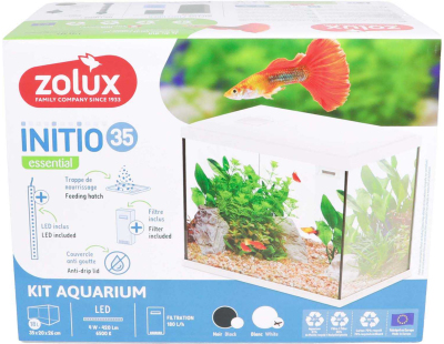 Kit aquarium 18 litres Initio 35 (Blanc)