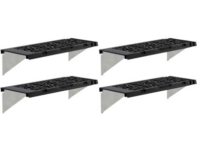 Kit d'étagère originale en polypropylène pour serre de jardin (Lot de 4 étagères)