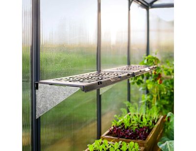 Kit d'étagère en polypropylène pour serre de jardin (Lot de 2)