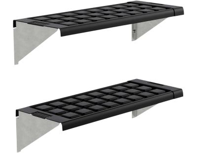 Kit d'étagères en PVC pour serre de jardin (Lot de 2)