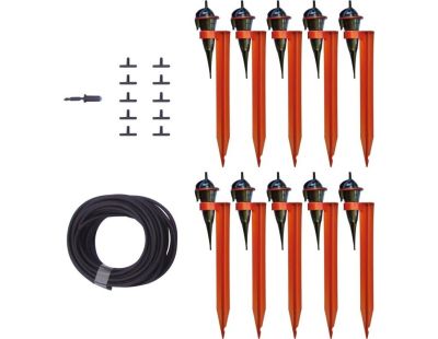 Kit jardin arrosage régulé avec goutteurs sur pied (10 goutteurs)