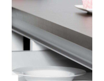 Kit de 2 profils supérieurs en aluminium pour meubles de cuisine Gola