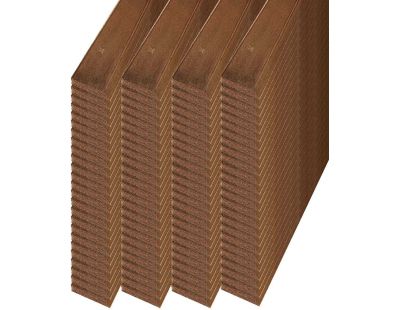 Lame bardage claire voie en pin sylvestre 210 x 4.5 cm Premium (Lot de 100) (9 m2)