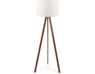 Lampadaire en MDF et PVC Floor (Blanc et marron)