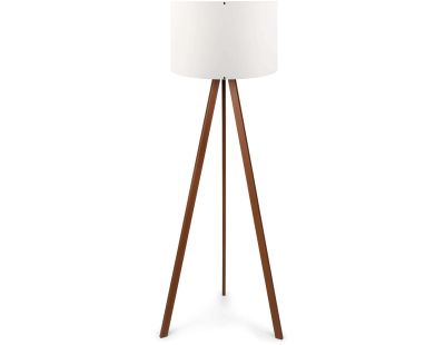 Lampadaire en MDF et PVC Floor (Blanc et marron)