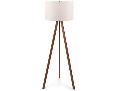 Lampadaire en MDF et PVC Floor (Ecru et marron)