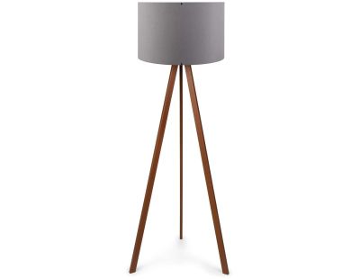 Lampadaire en MDF et PVC Floor (Gris et marron)