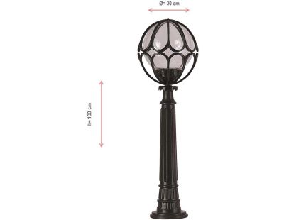 Lampadaire de jardin en ABS Marc