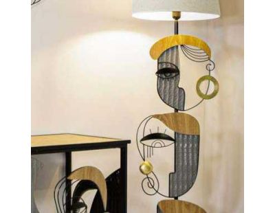 Lampadaire en métal Picassy 38 x 162.6 cm
