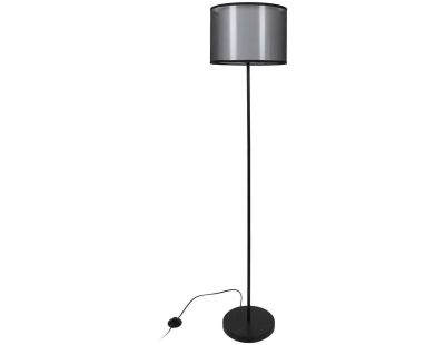 Lampadaire en métal noir Lounge