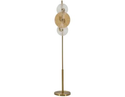 Lampadaire en métal et verre Osaka 30 x 164 cm