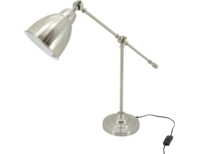 Lampe de bureau en acier brossé