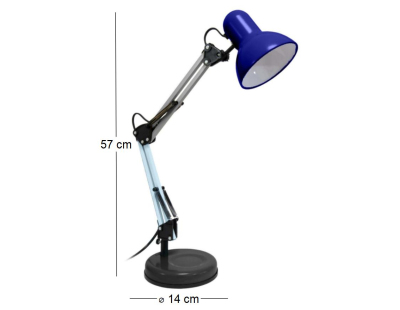 Lampe de bureau en métal Ralph