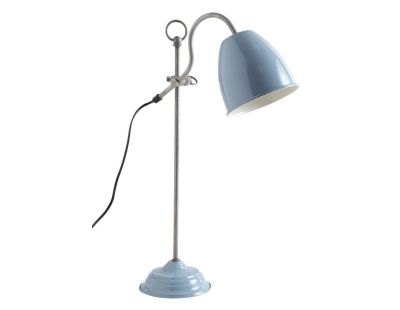 Lampe de bureau en métal laqué (Bleu)