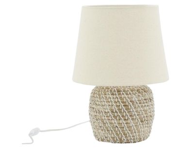 Lampe de chevet en jonc naturel