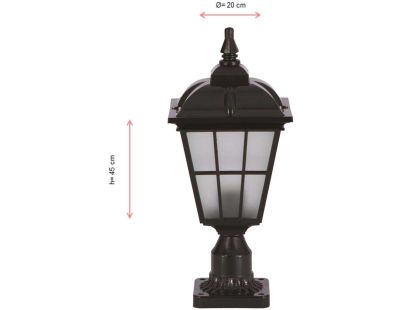 Lampe extérieure à poser en ABS vintage Lewis