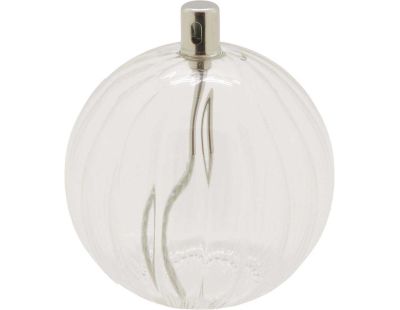 Lampe à huile en verre strié Sphere (11 x 12 cm)