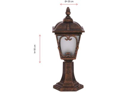 Lampe de jardin en ABS vintage Claude