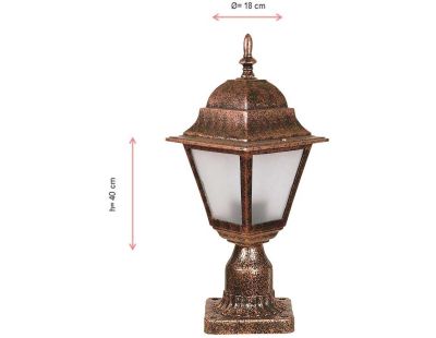 Lampe de jardin en ABS vintage Eliette (18 x 40 cm)