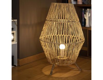 Lampe de jardin en jute Sisine 70 cm (Alimentation électrique)