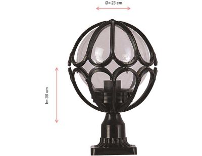 Lampe de jardin à poser en ABS Marc