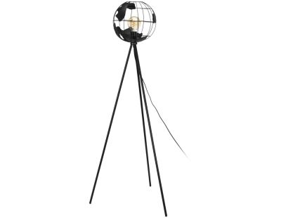 Lampe en métal noir Globe (Lampadaire)
