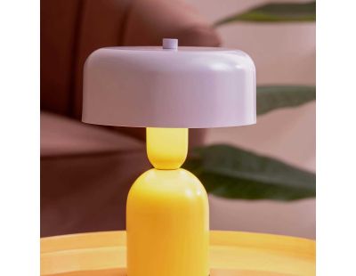 Lampe à poser Double Funky (Jaune, Violet)