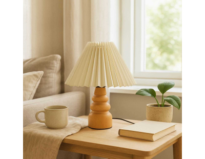 Lampe à poser en bois et PVC Serenity (Modèle 2)