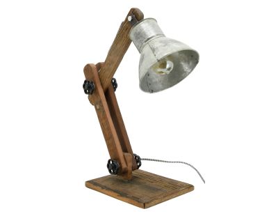 Lampe en bois recyclé et métal Archi