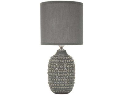 Lampe à poser en céramique Points 15 x 30.5 cm (Gris)