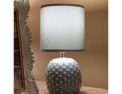 Lampe à poser en céramique Pontus 14 x 27 cm (Bleu clair)